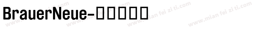 BrauerNeue字体转换