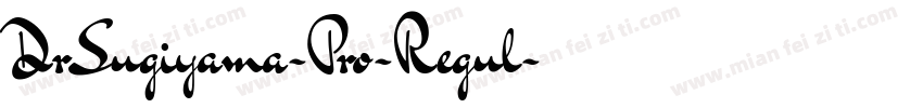 DrSugiyama-Pro-Regul字体转换