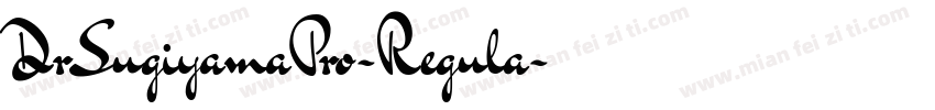 DrSugiyamaPro-Regula字体转换