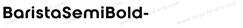 BaristaSemiBold字体转换
