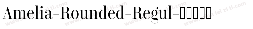 Amelia-Rounded-Regul字体转换