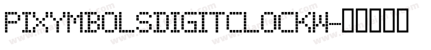 PIXymbolsDigitClockW字体转换