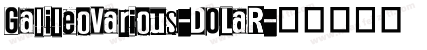 GalileoVarious-DOLaR字体转换