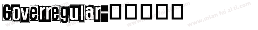 Goverregular字体转换