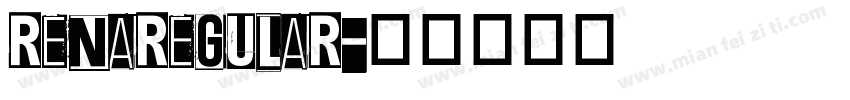 RENAREGULAR字体转换