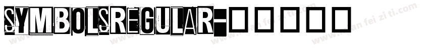 SYMBOLSREGULAR字体转换
