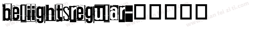 beliightsregular字体转换