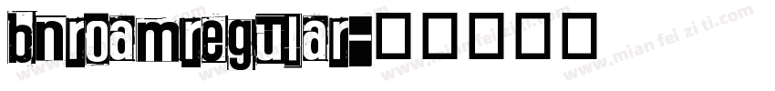 bnroamregular字体转换
