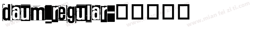 daum_regular字体转换