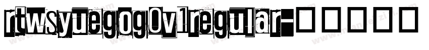rtwsyuegog0v1regular字体转换