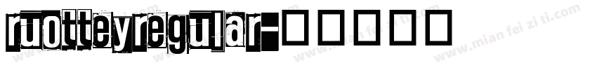 ruotteyregular字体转换
