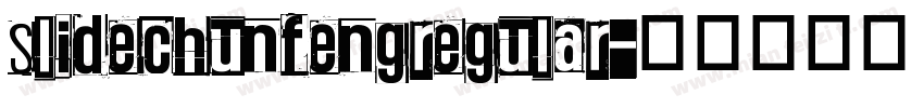 slidechunfengregular字体转换