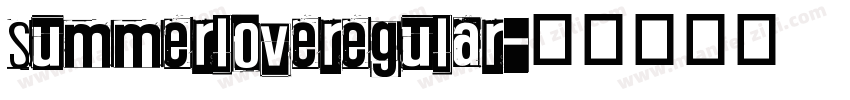summerloveregular字体转换