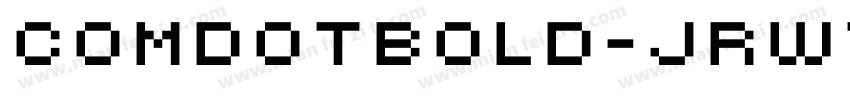 Comdotbold-JRW7字体转换