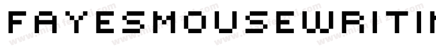 Fayesmousewriting-KMP7字体转换