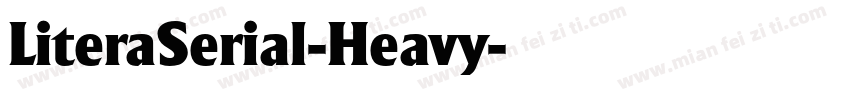 LiteraSerial-Heavy字体转换