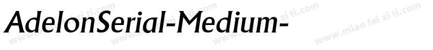 AdelonSerial-Medium字体转换