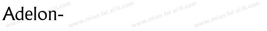 Adelon字体转换