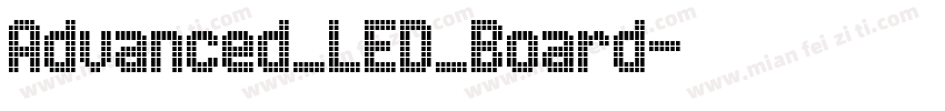 Advanced_LED_Board字体转换