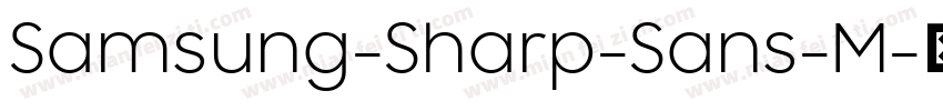 Samsung-Sharp-Sans-M字体转换