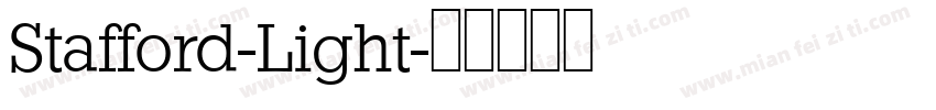 Stafford-Light字体转换