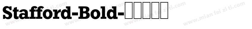 Stafford-Bold字体转换