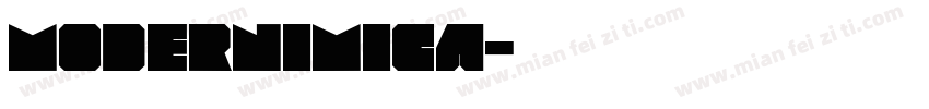 Modernimica字体转换