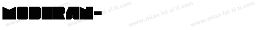 moderan字体转换