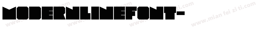 modernlinefont字体转换