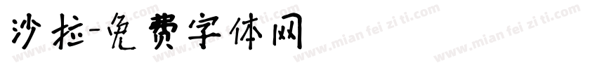 沙拉字体转换