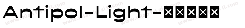 Antipol-Light字体转换