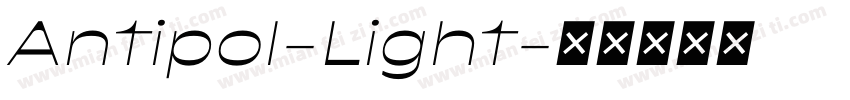 Antipol-Light字体转换