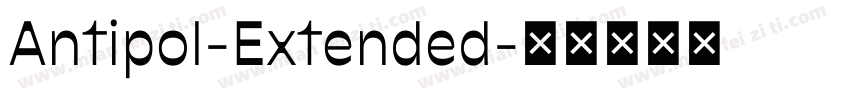 Antipol-Extended字体转换