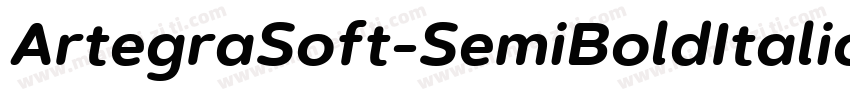 ArtegraSoft-SemiBoldItalic字体转换