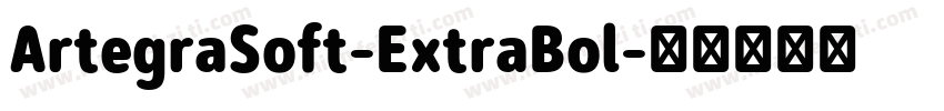ArtegraSoft-ExtraBol字体转换