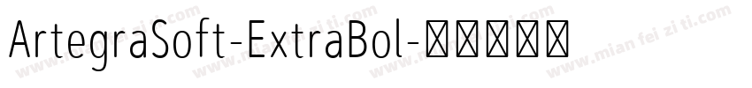 ArtegraSoft-ExtraBol字体转换