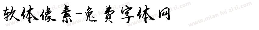 软体像素字体转换