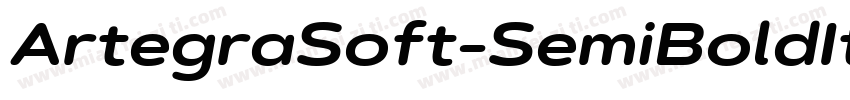 ArtegraSoft-SemiBoldItalic字体转换