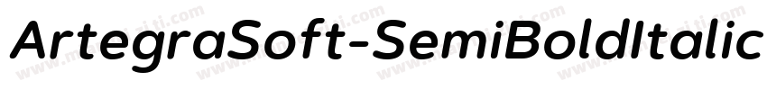 ArtegraSoft-SemiBoldItalic字体转换