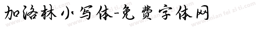 加洛林小写体字体转换
