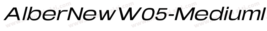 AlberNewW05-MediumIt字体转换