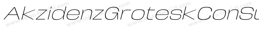 AkzidenzGroteskConSu字体转换