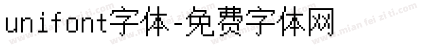 unifont字体字体转换