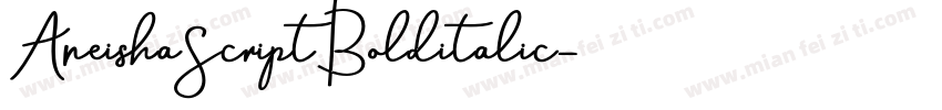 AneishaScriptBolditalic字体转换