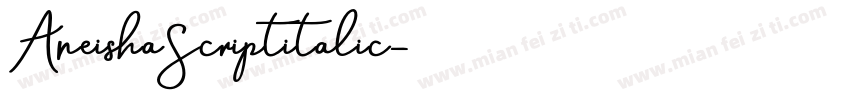 AneishaScriptitalic字体转换