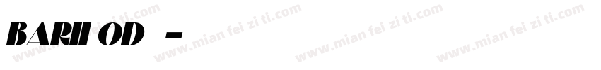 Barilod字体字体转换