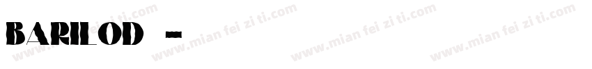 Barilod字体字体转换