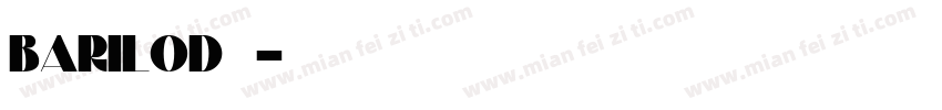 Barilod字体字体转换