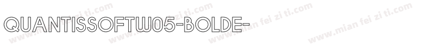 QuantisSoftW05-BoldE字体转换