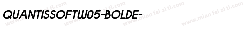 QuantisSoftW05-BoldE字体转换